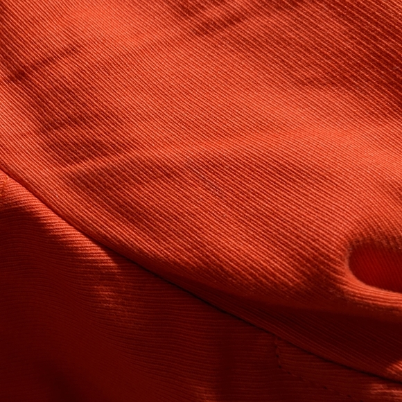 Gap Red Orange Cotton Peacoat size small with black buttons and buckle at neck - Picture 15 of 16